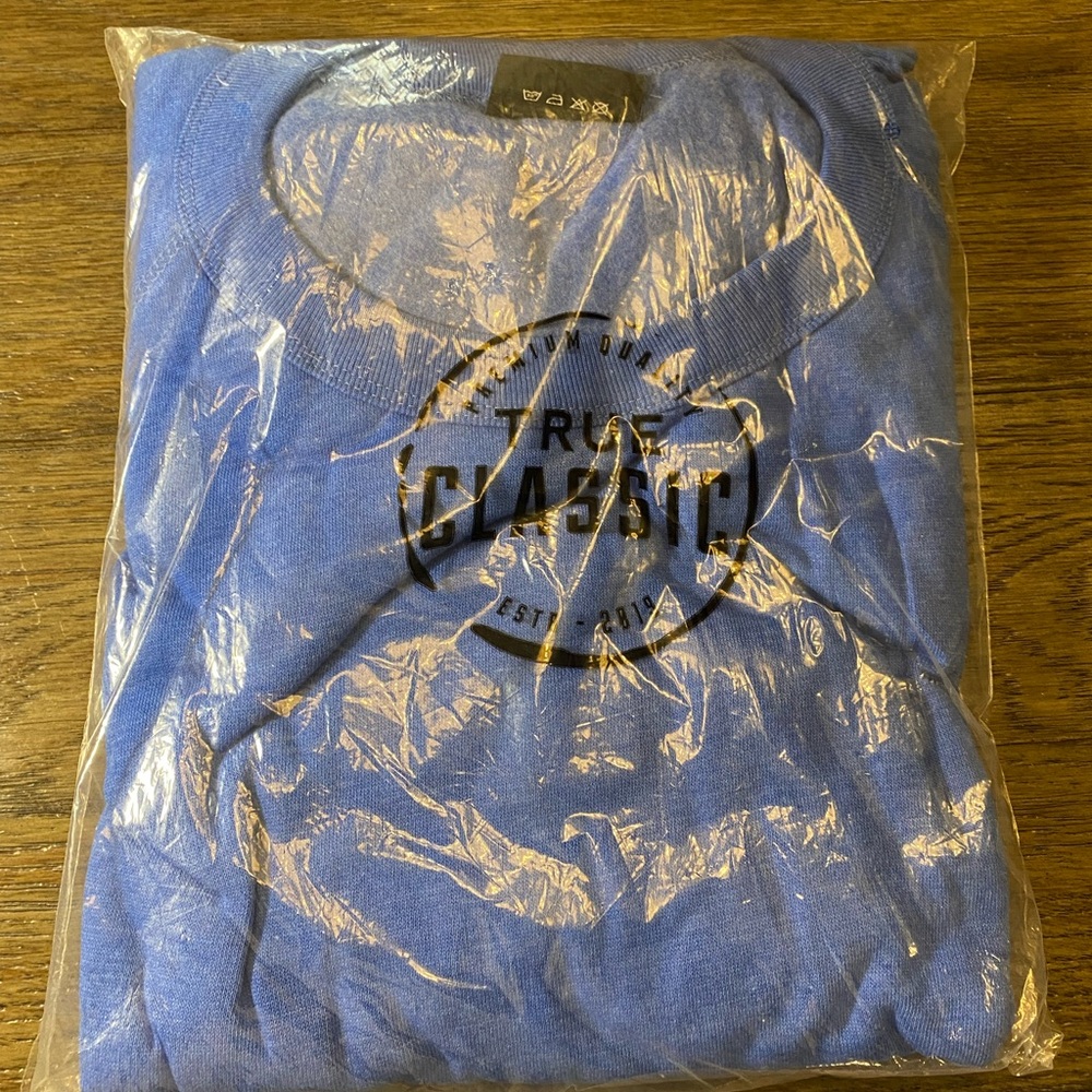 True Classic Blue Long Sleeve Sweater